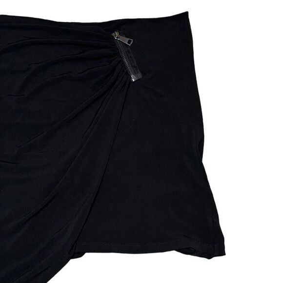 NY&Co X Gabrielle Union Draped Zipper Detail Mini Skirt - Picture 4 of 15